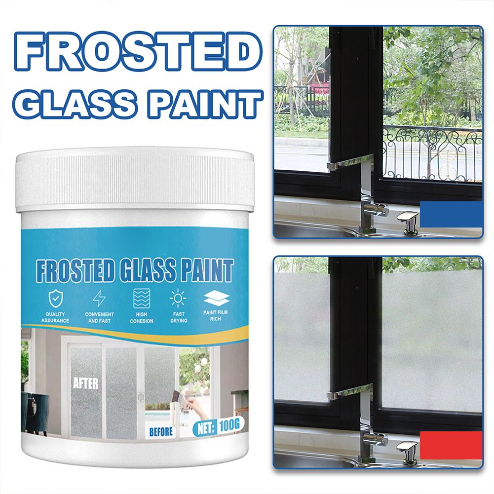 Professional Frosted Glass Paint with Brush Matte Hazy Frost for Door Window Shading Quality Material Made for Household