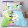 Barbapapa Pattern Bedding Home Decoration Birthday Gift ( 1 Duvet Cover + 2 Pillowcase, Without Core),fan Merchandise.