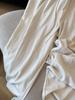 Women's Textured Pleated Tencel Cotton Wide Leg Pants