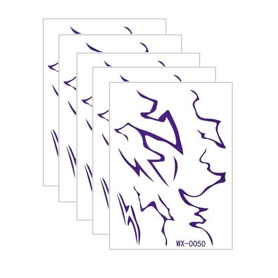 Baizihuahu 5 Sheets Temporary Tattoo Stickers, Skin-Friendly Demon Energy Pattern Tattoos, Hypoallergenic Non-Irritating Stickers for Kids Adults