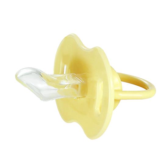 Безопасная силиконовая пустышка для малышей, пустышка для прорезывания зубов, соска для сна, большой палец Thumb* жёлтый