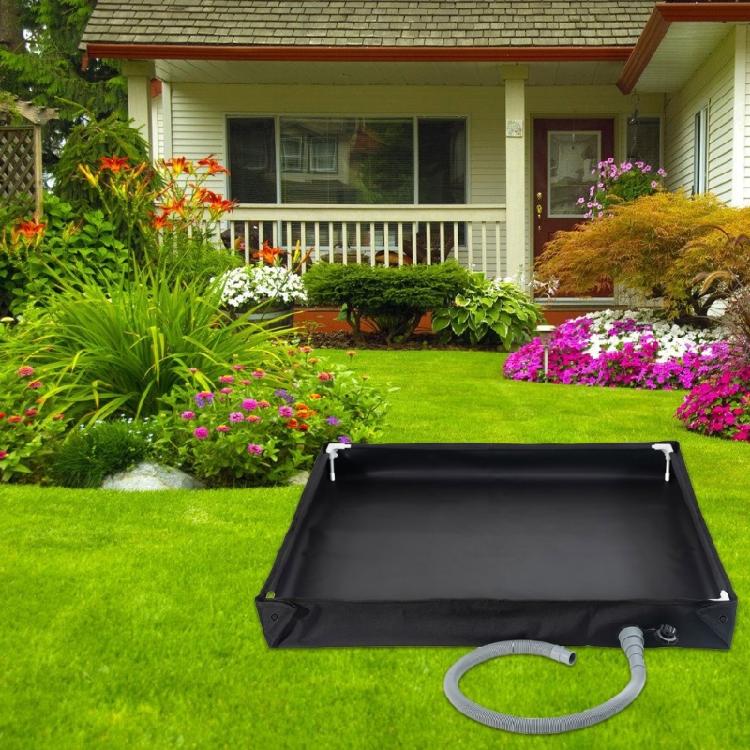 Quickly Dry Folding Shower Base Heavy Type Shower Tub with Drainages Hose for Outdoor Showers Camping Gear