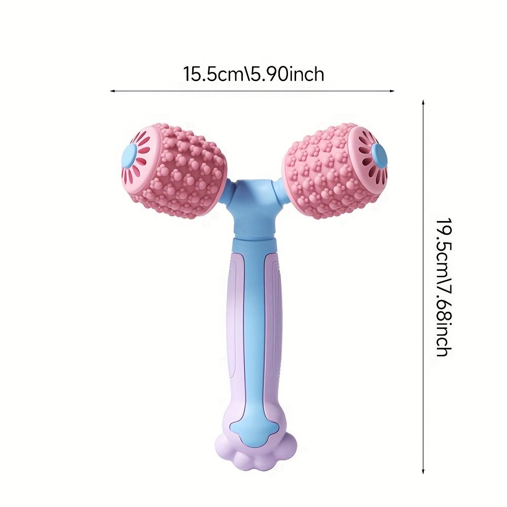 Y-Shaped Handheld Massage Roller Stick 360° Rotatable Massager for Neck Shoulder Leg Arm Muscle Soreness Relief Portable Tool