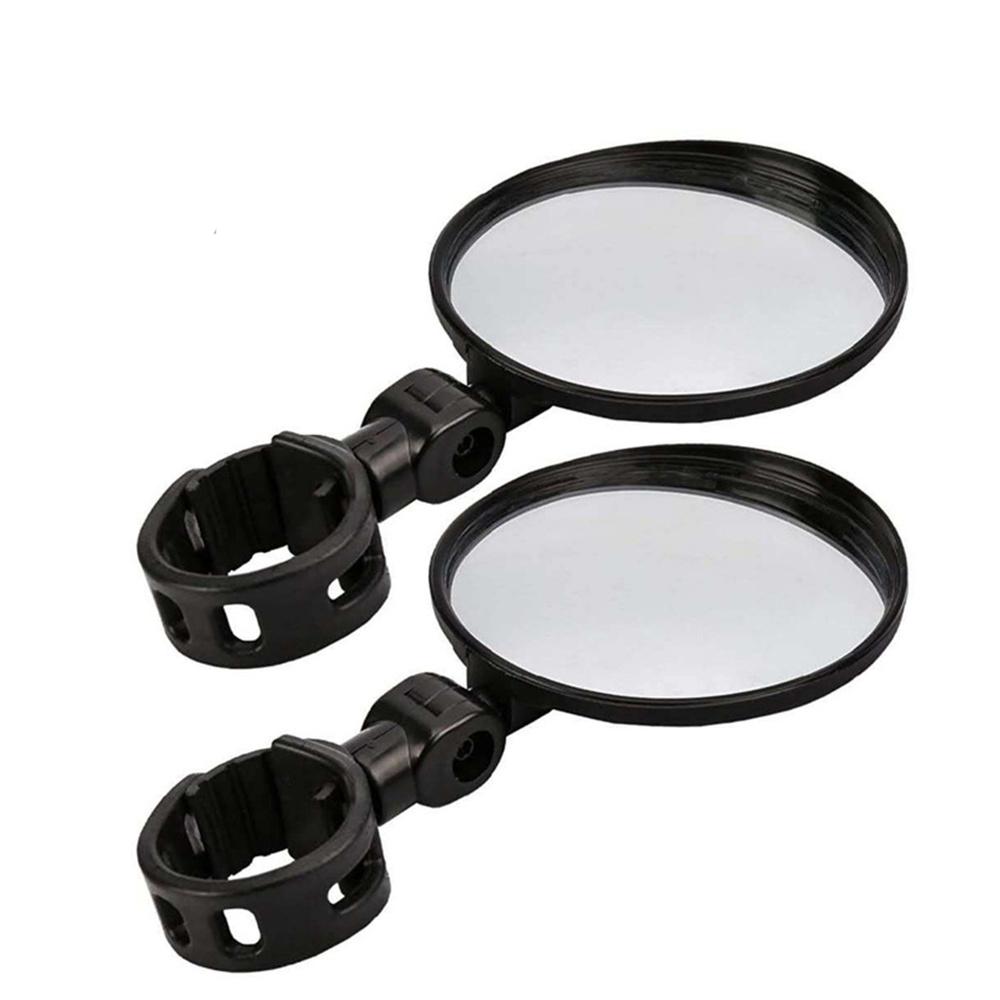 Pair Universal Handlebar Rearview Mirror for Bike Bicycle Motorcycle Adjustable