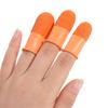 Multi-purpose Non-slip Finger Cover Natural Rubber Counting Fingertips Protector Gloves Reusable Anti-static Orange Finger Cots