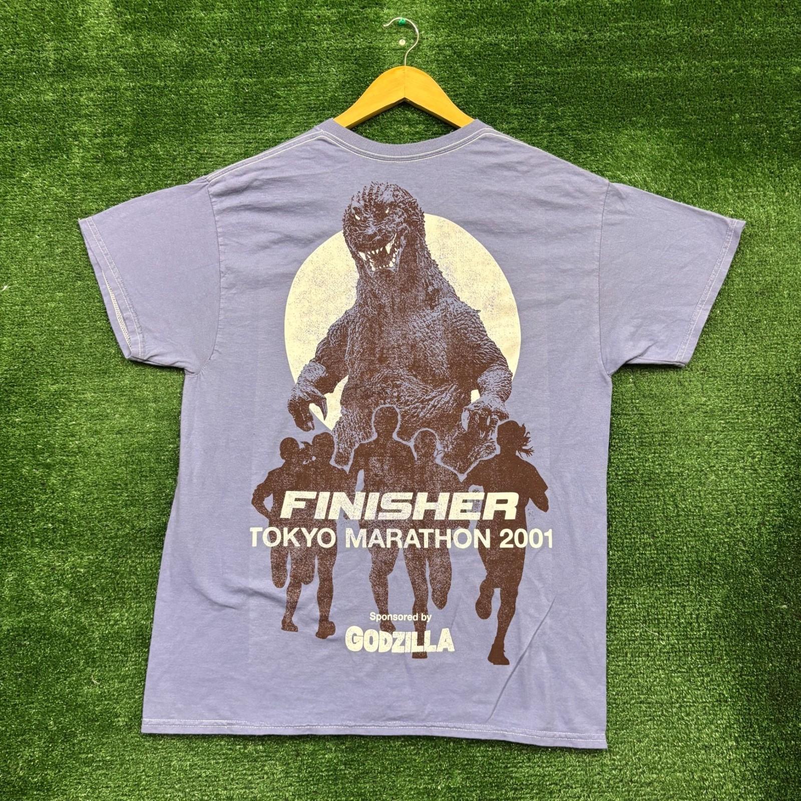 King of the Monsters Godzilla Finisher Tokyo Marathon T-Shirt Size Medium 3XL