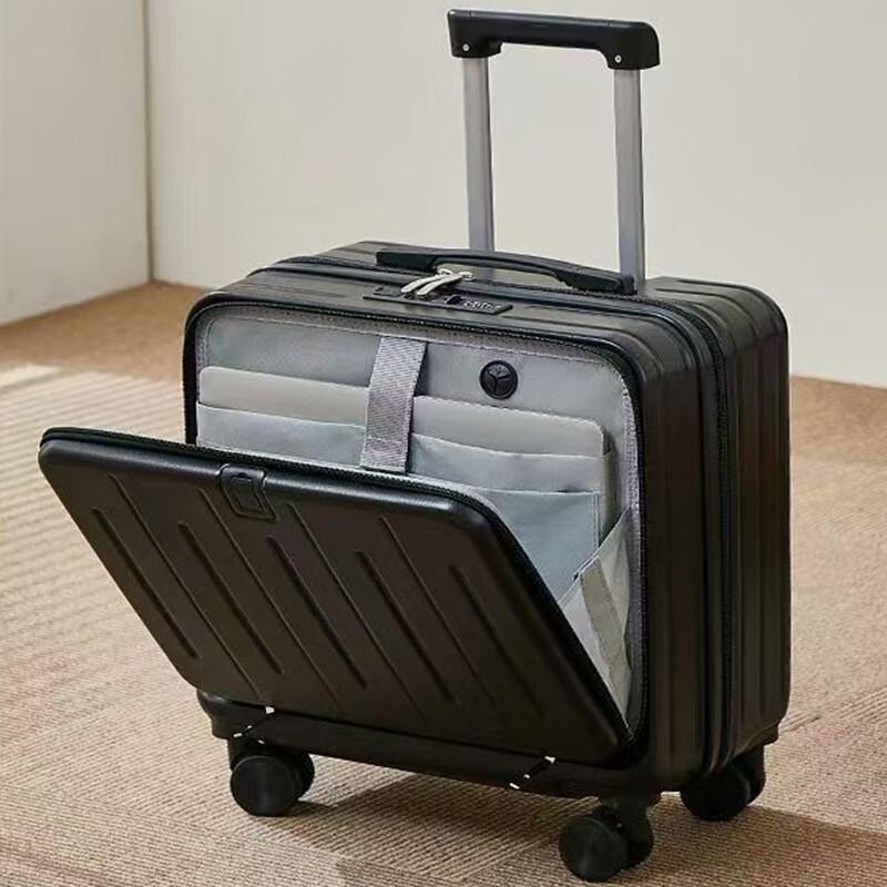 OEING Front-Opening Carry-on Suitcase