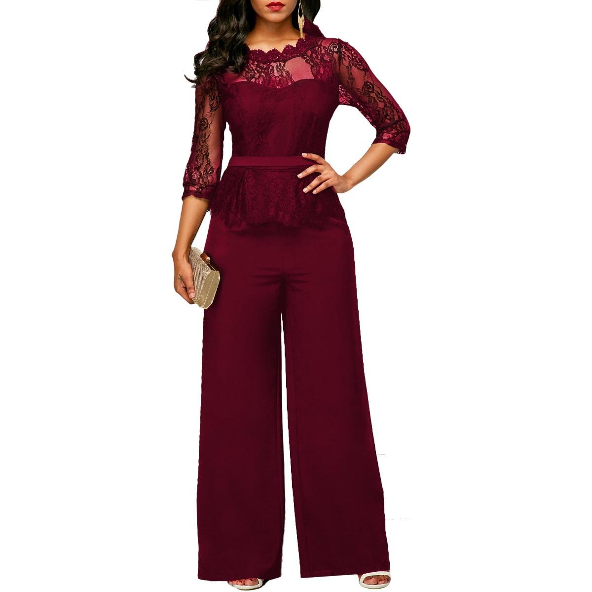 Summer New European American Style Women s Sexy Lace Jumpsuit, Crossborder Fashion Jumpsuit for Women S красный