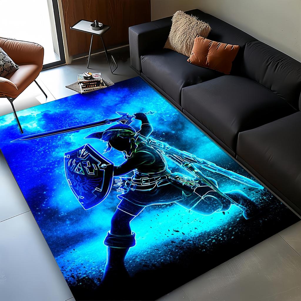 3D Zeld Classic Game Carpet Rug for Living Room Bedroom Home Sofa Decoration,kids Play Non-slip Floor Mat Christmas Gift