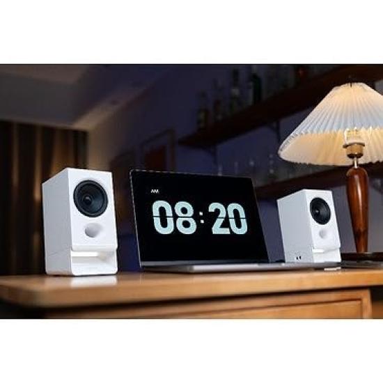 Edifier USB Powered Speaker with 3 Inputs 5W and Headphone Jack (USB, Bluetooth, AUX), Output, (R20BT, White) ED-R20BT-WH