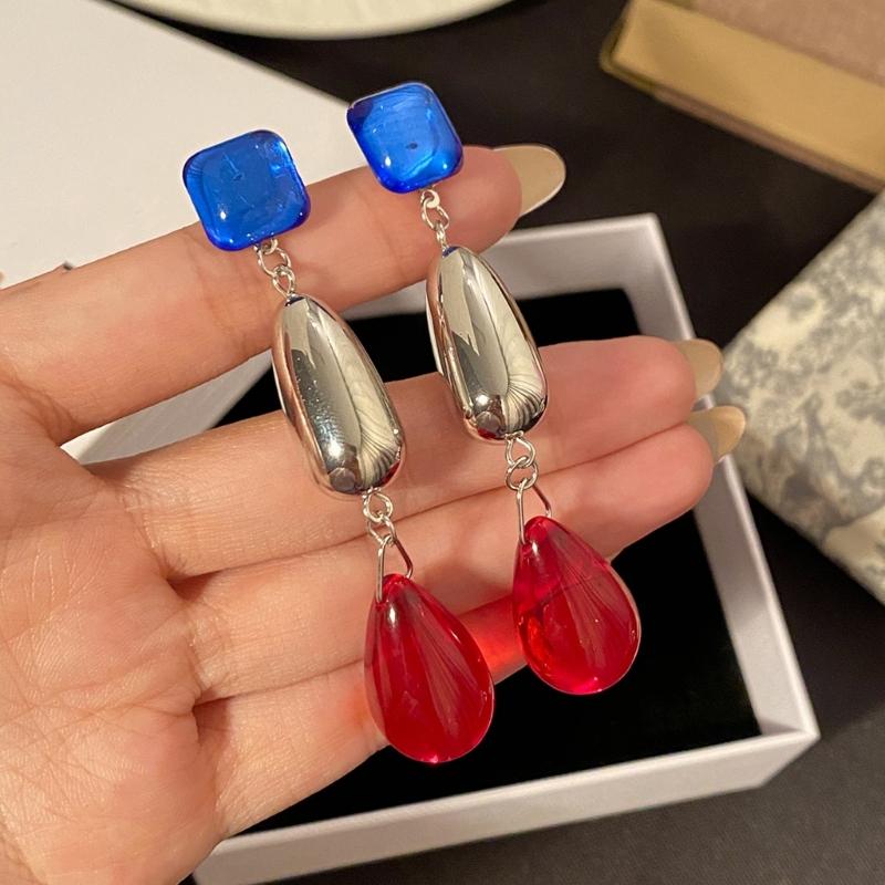 Elegantní náušnice pecky ve tvaru slzy Módní náušnice Jemná ušní bižuterie Náušnice do uší Akrylová textura pro denní nošení i na párty