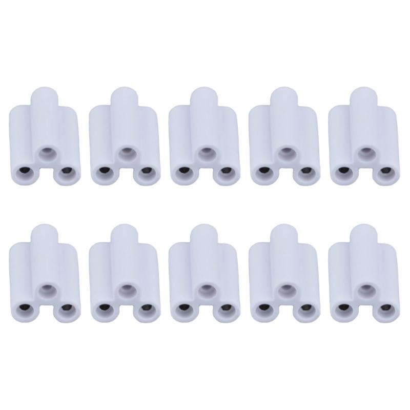 

10Pcs Led Light Connector T8 5 Brackets Light Connector 3 Hole Hard Joint Connector Double End 3Pin Female Adapter 1
