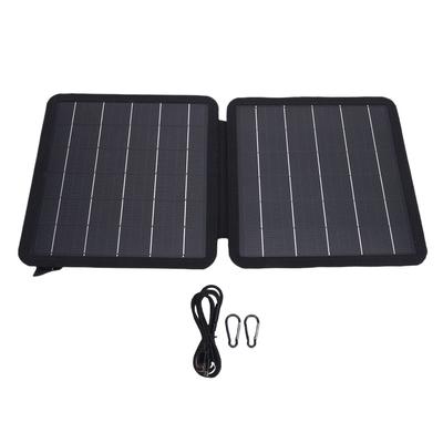 10W Portable Solar Charger Monocrystalline Small Foldable Solar Panel with USB Type C Output