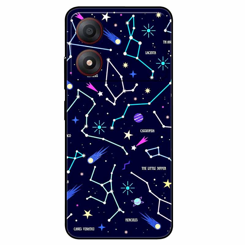 Pour ZTE Blade A34 4G Coque Anti-choc TPU Silicone Souple Housse de Téléphone pour ZTE Blade A 34 Funda Peinte pour BladeA34 Capa de Luxe
