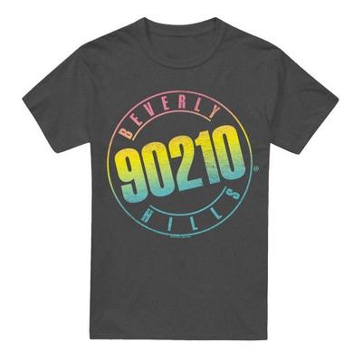 90210 Unisex-T-Shirt mit Farbmischung und Logo für Erwachsene