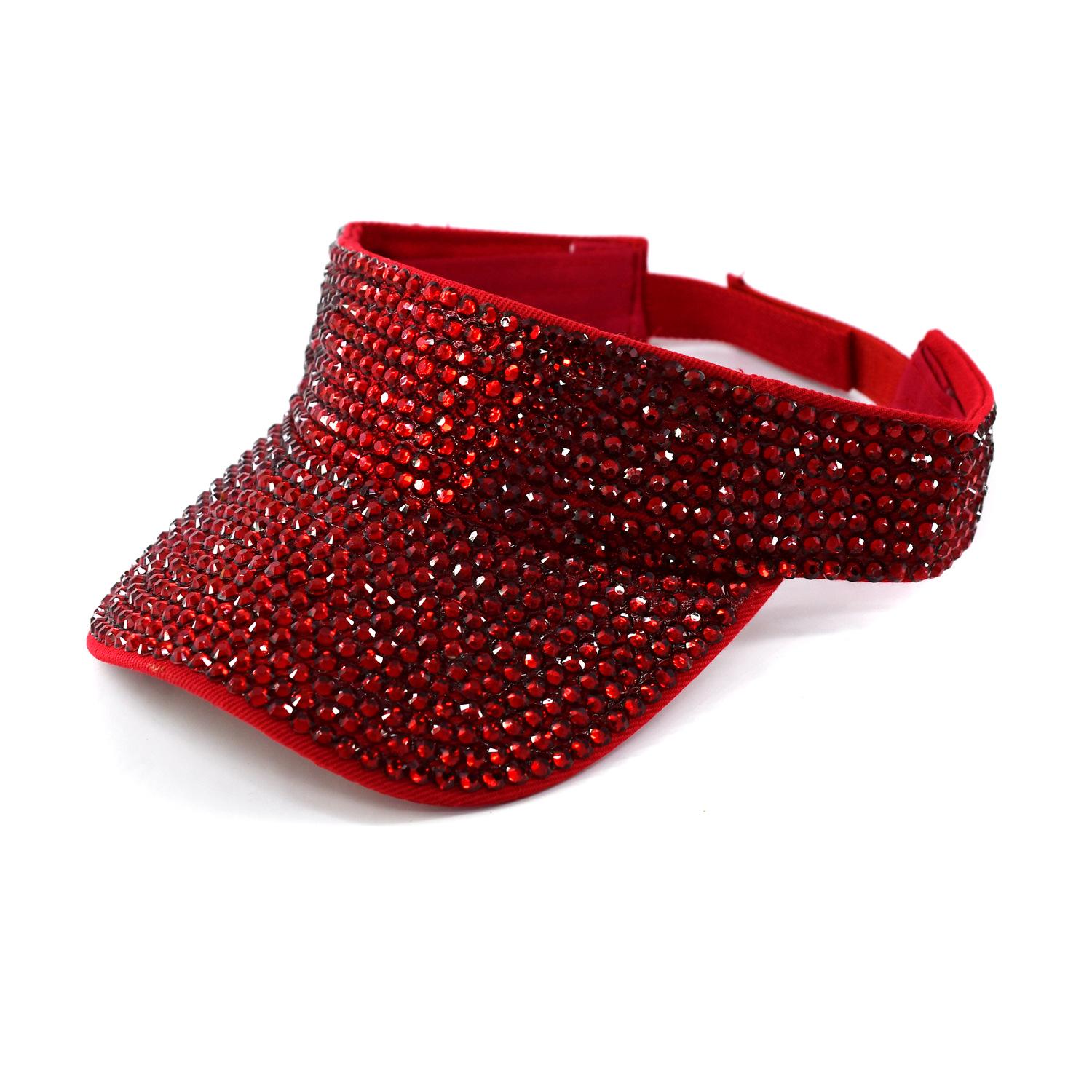 

Трансграничная трендовая бейсболка без верха со стразами - уличная шляпа от солнца