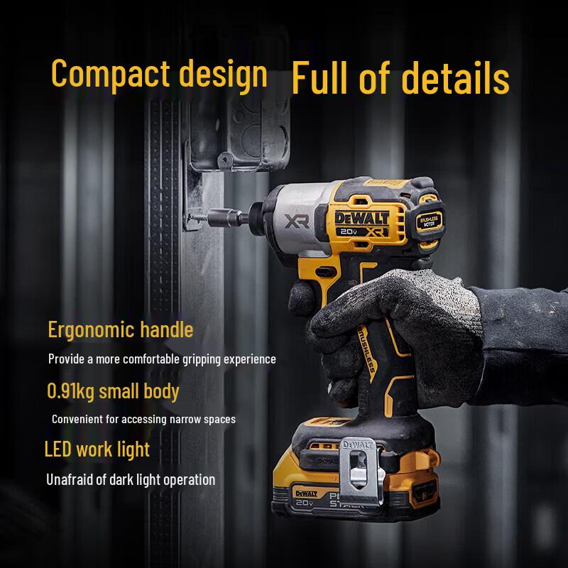 DEWALT 20V Brushless Cordless Impact Driver Drill CN Plug (adapter Included)
