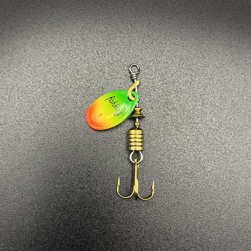 Shengshi Ji Bionic Rainbow Trout Spinner Lure with Rotating Treble Hook