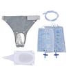 Wearable Urine Collector with 2 Drainage Bags Silicone Catching Capsule Breathable Fixation Pants for Elderly Patients