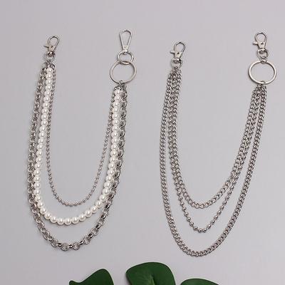 Korean Version of Harajuku Versatile Trouser Chain Accessories, Personalized Decorative Pendant Hip-hop Double-layer Hanging Chain Jewelry 
