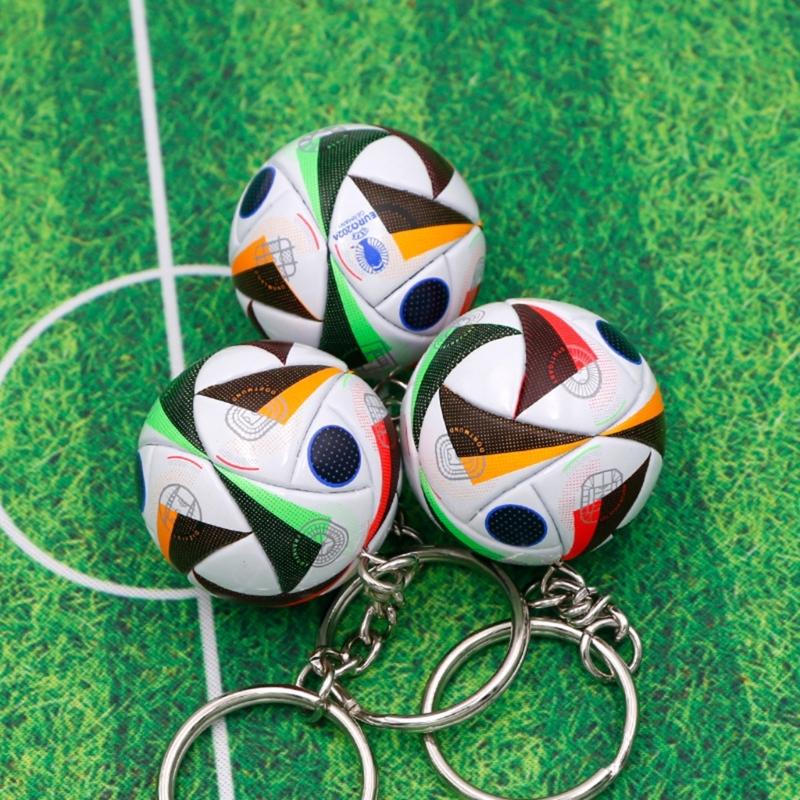 Fashionable Soccer Keychain Charm Sturdy Pendant Practical Decoration Perfect Gifts for Football Players and Fans