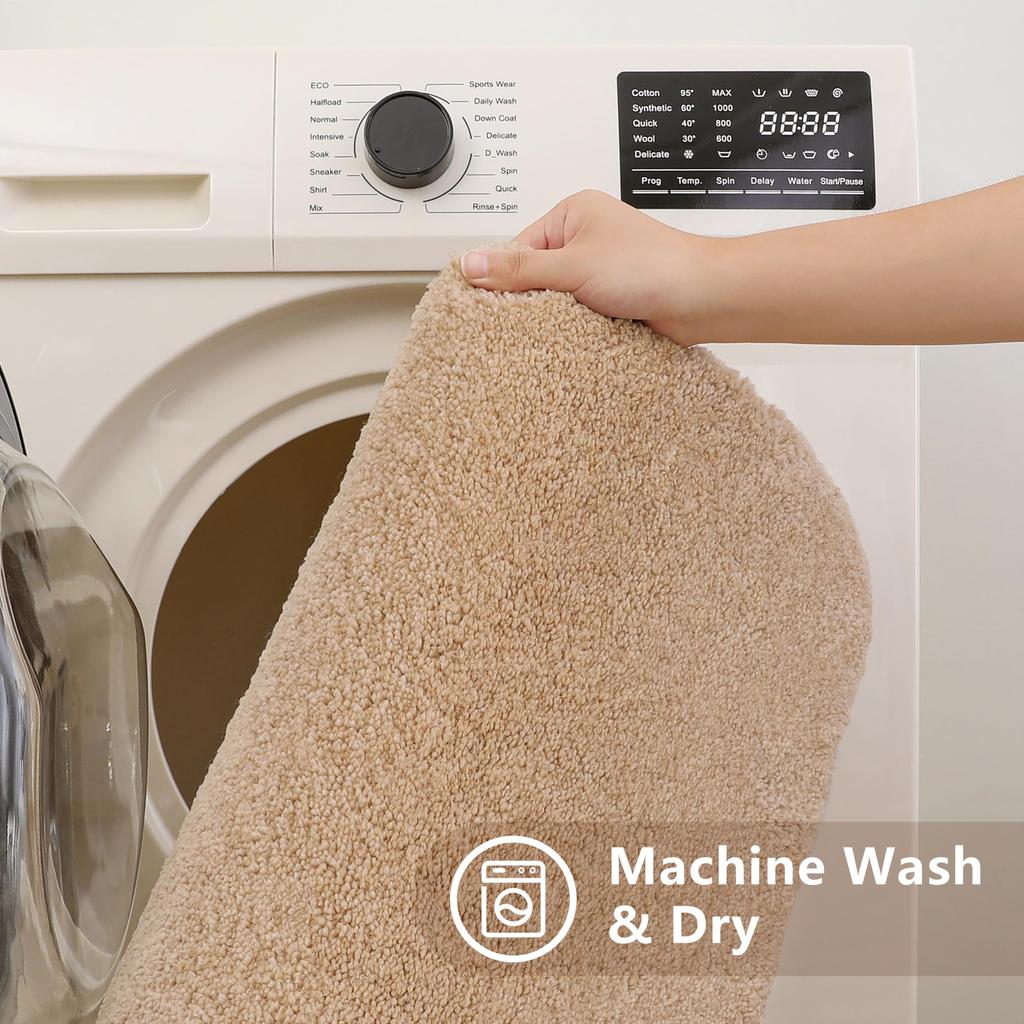 3x Longer-Lasting Microfiber Bath Mat, Non-Slip, Absorbent, Machine Washable, Thick, Extra Soft, and Durable for Bath, Bathroom, Foot Mat, or Entrance