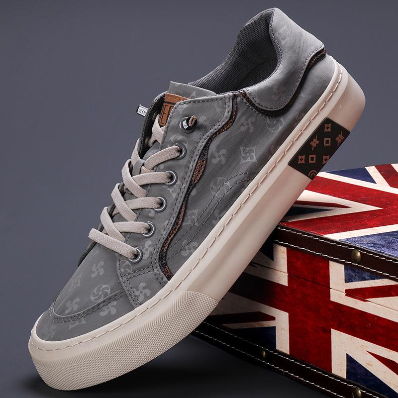 New Spring Men's Shoes Korean Style Trendy and Versatile Fashion Casual Men's Canvas Shoes Breathable Flat Sole Low Top Shoes
