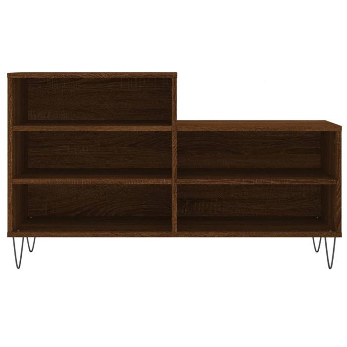 VidaXL Armoire à chaussures Chêne marron 102x36x60cm Bois d'ingénierie 831395