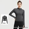 Giacca da Yoga da Donna Slim-Fit a Maniche Lunghe - Traspirante, ad Alta Elasticità, con Collo Alto, Top Fitness
