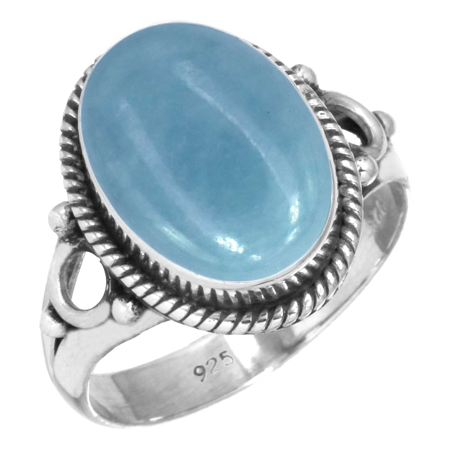

Кольцо из стерлингового серебра 925 пробы женское с драгоценным камнем ручной работы Рождественский подарок Амазонит Ангелит Голубой опал Ботсванский агат Мохаве Азурит Хризоколла 12.5