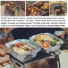 Portable Folding Barbecue Grill Heating Stoves Multifunction Camping BBQ Grill Rack Net Firewood Stove Stainless Steel BBQ Grill