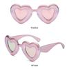 1pc Oversized Cute Heart-Shaped Inflated Sunglasses for Women Trendy Chunky Sun Glasses Retro Thick Frame Funny Shades