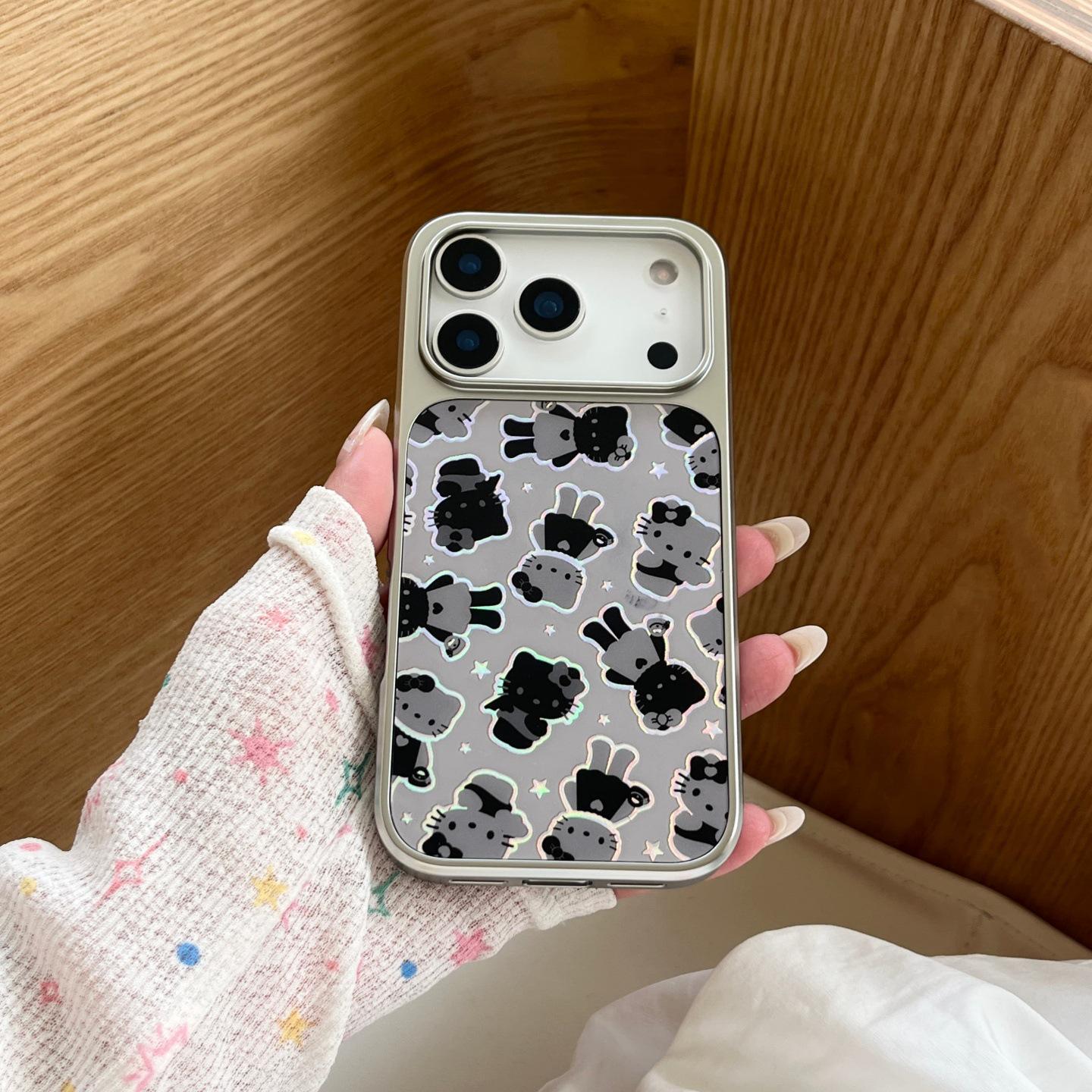 

Темный кот Длинные ноги Магнитный защитный чехол для iPhone 15/16 Pro и 14/17 Pro Max iPhone 15