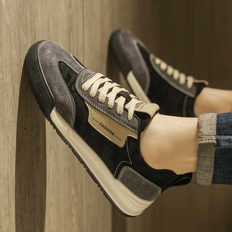 Fashion Autumn Platforme High-level Sneakers Casual Brown Boots For Men Big Size Golf Shoes Sports High End Sapateni Tenids