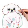 DJECO Coloring Picture Animal Scratch Art for Educational Drawing for Ages 18 Months and Up Kids, Scratch-Off Pen, (DJ00061)