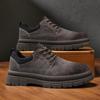 Autumn new British retro low-top shoes platform casual leather shoes genuine leather big-head Martin boots