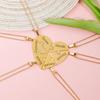 Polishedplus Heart Shape Splicing Pendant Puzzle Necklaces Keychain Keyring Custom Family Friends Names Men Women Jewelry Giveaway GiftsFashion