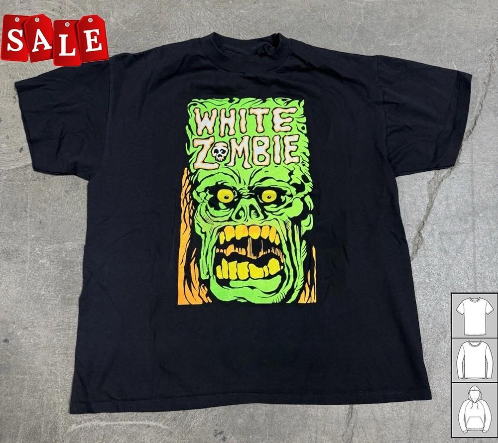 

New Rare White Zombie LA SEXORCISTO Gift For Fans Black All Size Tee TH477 Unisex T-Shirt S