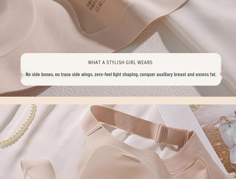 High-Quality Adjustable Soft Support Bra for Women with Big Breasts - Anti-Sag, Plus Size, and Jelly-Soft Design for a Slimmer Look