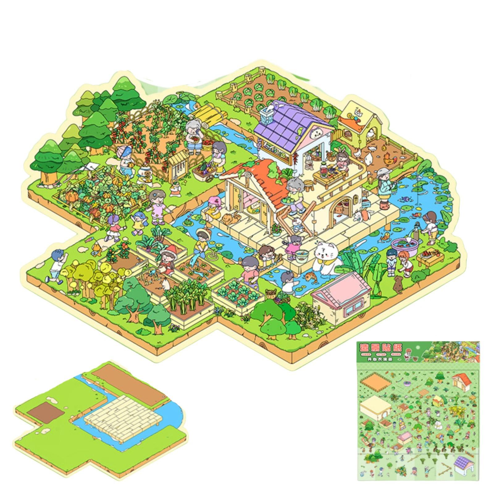 

Наклейки 3D Сцена Наклейки Сцена Наклейки для блокнота One Size