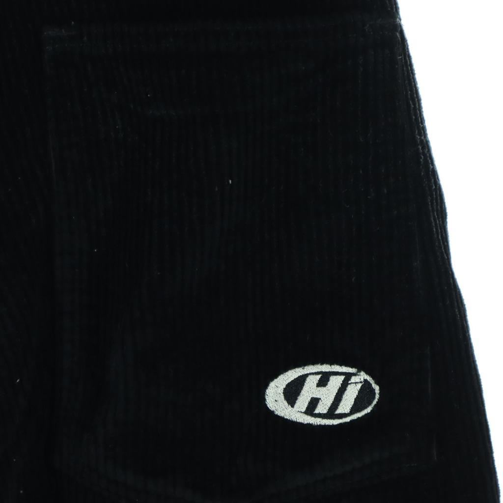 HI CUTLINE 90s Old USA made embroidery Buggy pants w36 black Corduroy Men's Used