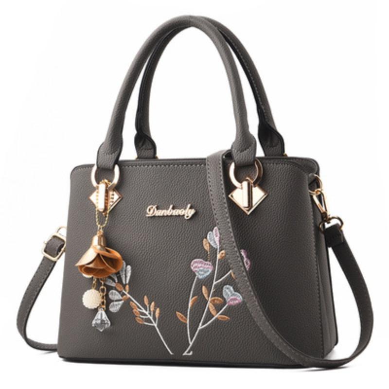 mazon women's  new trendy fashion embroidered handbag shoulder messenger bag