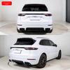 Carbon Fiber Rear Diffuser & Roof Spoiler for Porsche Cayenne (2018-2025) - Techart Style
