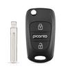 S Per Hyundai I20 I30 Ix35 I35 Accent Kia Picanto Sportage K5 Guscio Chiave Telecomando Pieghevole a 3 Pulsanti Custodia Chiave