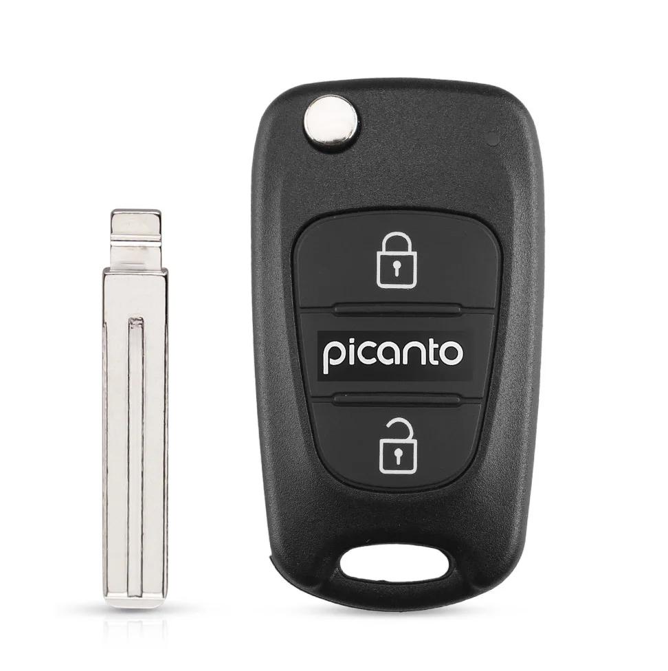 S Per Hyundai I20 I30 Ix35 I35 Accent Kia Picanto Sportage K5 Guscio Chiave Telecomando Pieghevole a 3 Pulsanti Custodia Chiave