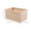 Wooden Storage Box 16.5x10.5cm Minimalist Design Solid Wood Storage Crate for Home Office Decor Craft Supplies Desktop