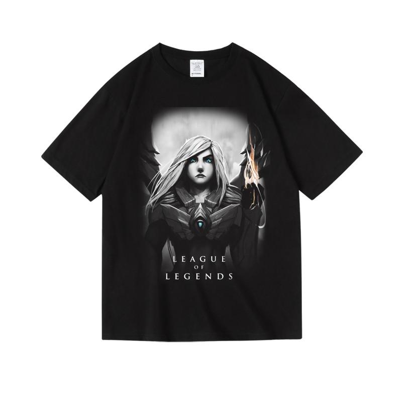 2024 Games LOL League of Legends Men's Printed Women's Cotton Crew Neck Short Sleeve Half Sleeve T-Shirt Men's Women's T-Shirt
