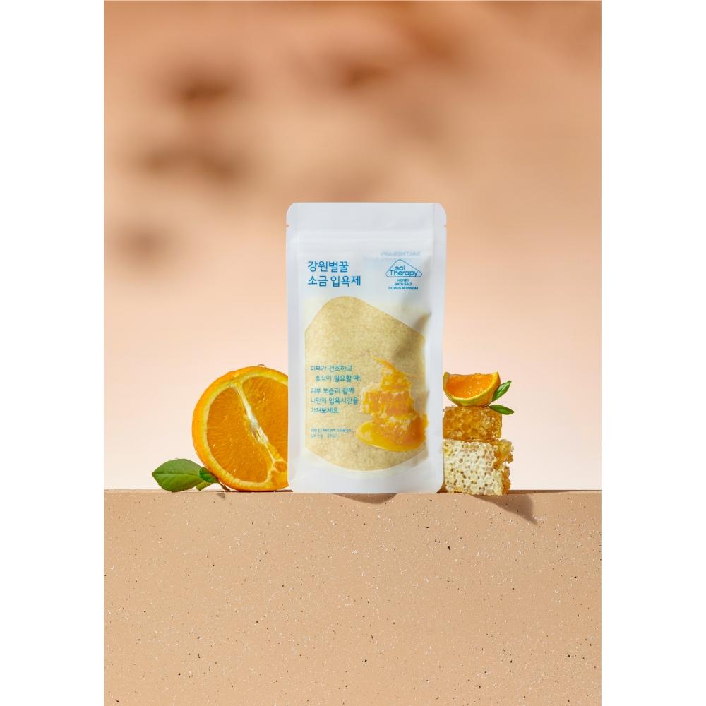 

Солевая ванна с медом Солотерапия Цитрусовый цвет 100 г