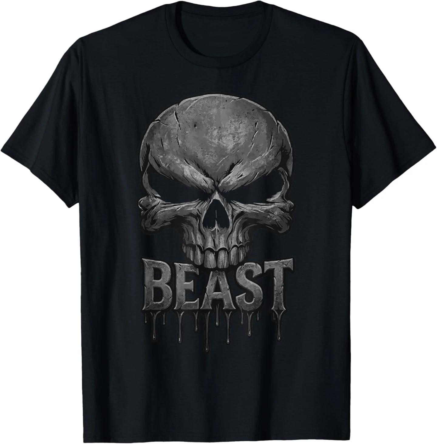 Beast Skull Gym Bodybuilder Men Women T-Shirt S