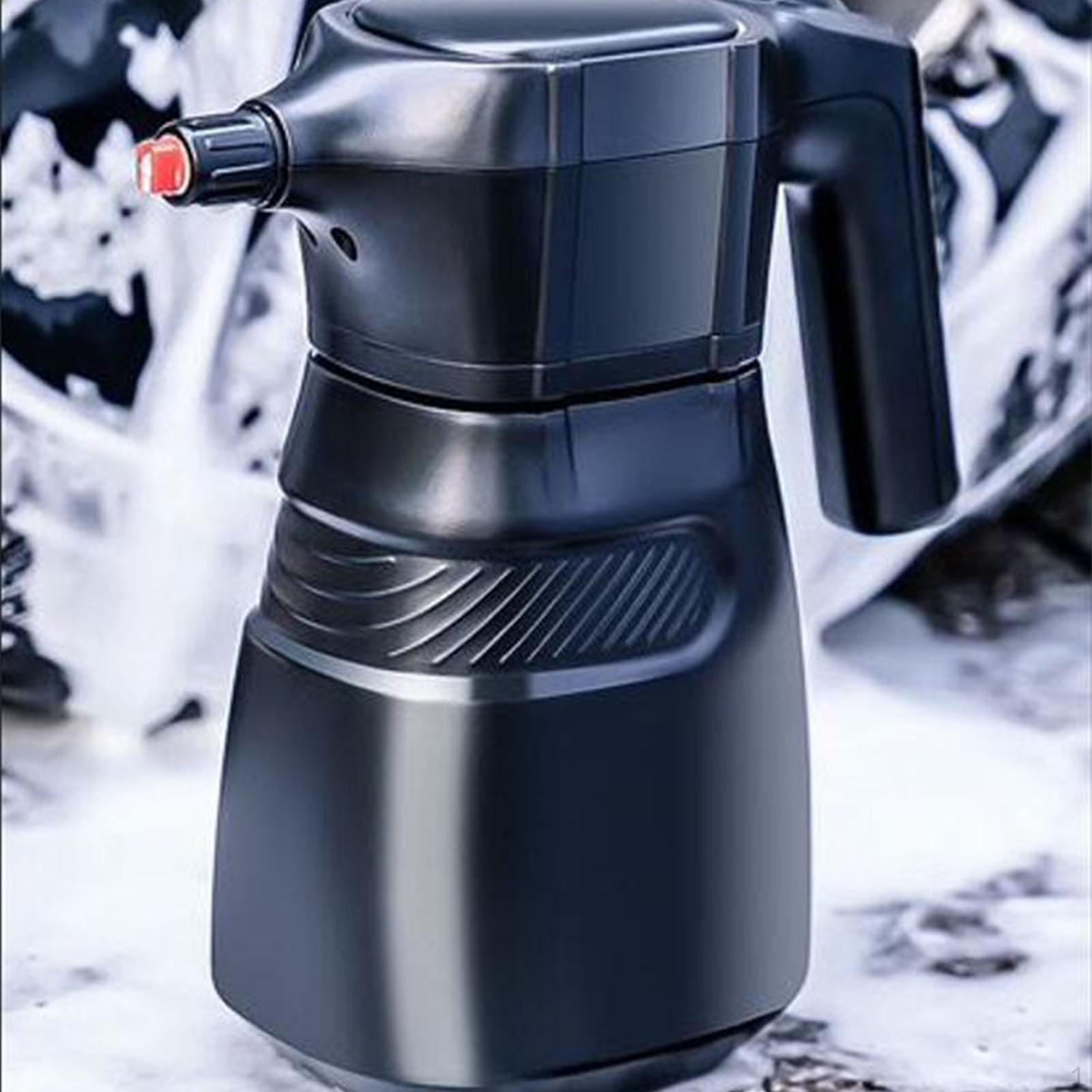 

2 Liters 10.6inch Car Electric Foam Sprayer Liquid Soap Labor Saving Portable for DIY чорний